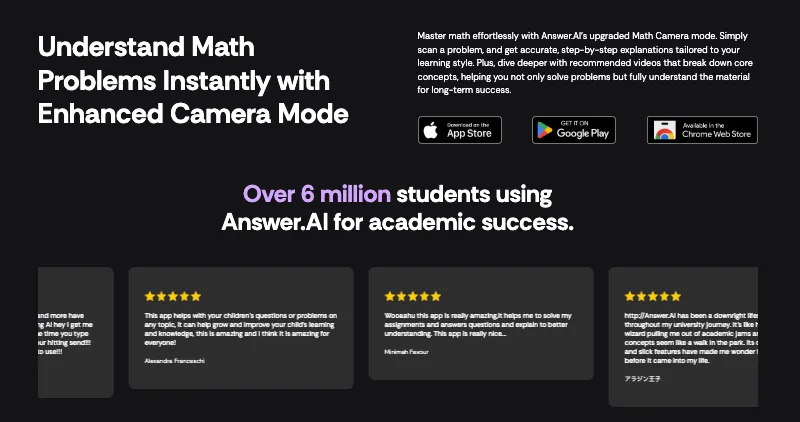 Answer AI Review Step-by-Step Math Guidance