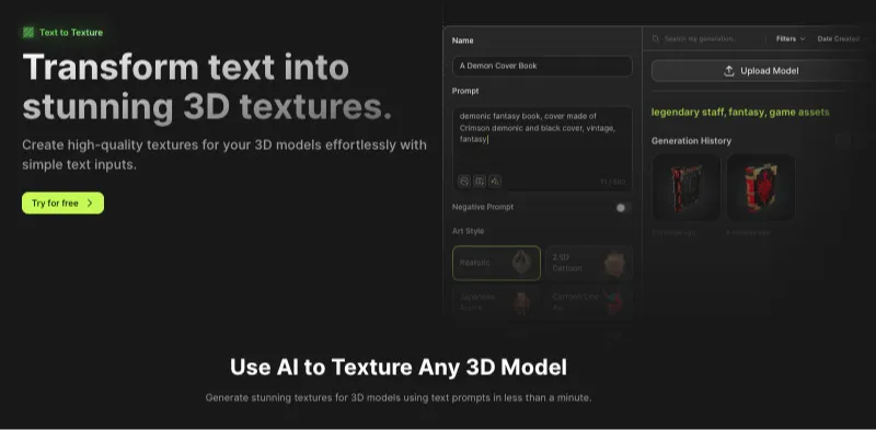 Meshy AI Review: Text to Texture