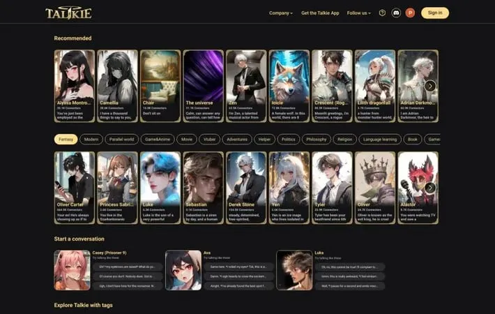 Talkie AI
